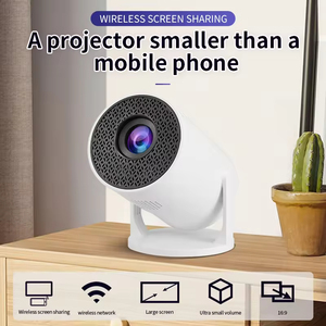 <span class=keywords><strong>Mini</strong></span> proyector portátil 4K de 500 lúmenes y 94 pulgadas, proyección de pantalla inalámbrica Dual WIFI 6, Android 11, LED para cine en casa - Product Image 2