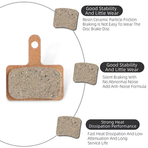 Pastillas de Freno de Bicicleta de Cerámica de Resina WEST BIKING para <span class=keywords><strong>Shimano</strong></span> <span class=keywords><strong>Deore</strong></span> MT200 M515 M475 Xtr <span class=keywords><strong>Xt</strong></span> PROMAX DC710 DC720 Accesorios para Bicicleta - Product Image 3