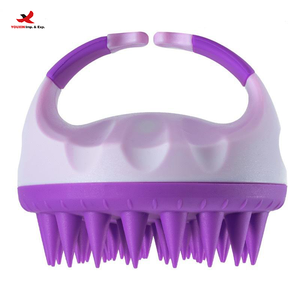Masseur de cuir chevelu en plastique imperméable de qualité supérieure, exfoliant pour le cuir chevel, brosse à cheveux pour femmes, stimulant la croissance des cheveux - Product Image 2