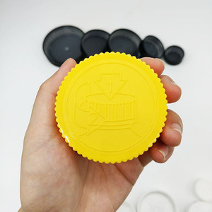Prix du fabricant en gros 69 mm capuchon de sécurité pour enfants en plastique noir mat bleu vert capuchon en plastique anti-vis - Product Image 1