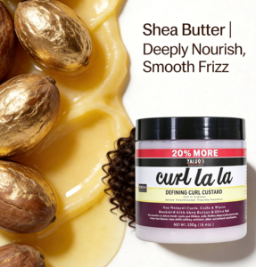 20 % de plus de produit définissant les boucles Aunt Jackle's Curl Lala, 550 g, après-shampoing sans rinçage Curl Lala au beurre de karité pour les soins capillaires quotidiens - Product Image 4