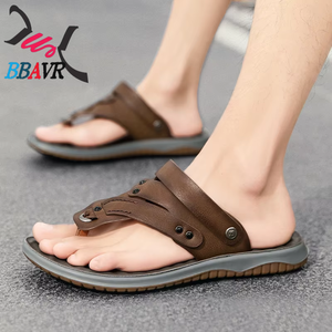 ขายตรงจากโรงงาน รองเท้าแตะลำลองแบบสวมสำหรับผู้ชาย รุ่นฮิต พื้นยาง - Product Image 2