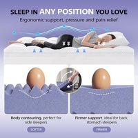 Oreiller orthopédique à mémoire de forme en forme de coquille d'œuf, personnalisé, de haute qualité, à rebond lent, confortable, doux et écologique, pour chambre d'hôpital