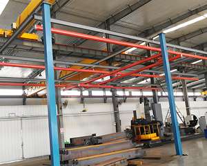 Grúa de Estación de Trabajo Interior con Grúa Puente Rígida Ligera de 250 kg 500 kg, Componente Central del Motor, Independiente - Product Image 4