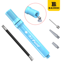 Kit de pompe à balle double action BAIMEI, aiguilles de gonflage bidirectionnelles, pour basketball, football, volley-ball, vente en gros, OEM, PP, ABS