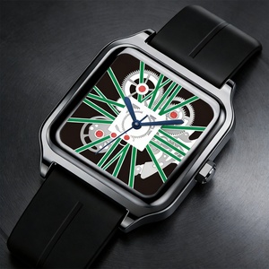 Montre à quartz carrée en alliage pour homme, montre d'affaires étanche de haute qualité, montre à quartz tendance pour homme avec fermoir magnétique, vente en gros - Product Image 5