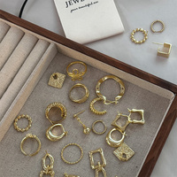 Boucles d'oreilles à la mode de style français simples pour femmes Nouveau design de cercle de mode avec de haute qualité pour les mariages