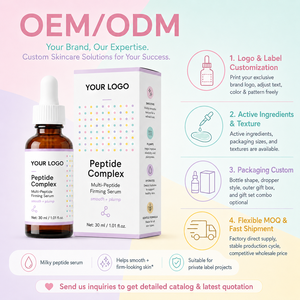 Sérum hydratant aux peptides de haute qualité ciblant les multiples signes de vieillissement, lisse les ridules, booste l'élasticité multi-peptides, éclaircit le teint - Product Image 3