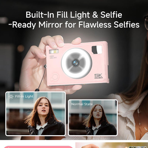 Caméra numérique 5K WiFi, caméra vidéo numérique à double objectif, écran de 2 à 3 pouces, autofocus, zoom numérique. - Product Image 5