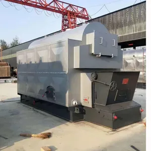 6 ton/h Biomass Cotton stalk Crop Wastes Charcoal Coal Fired Steam Boiler With Chain Grate Cost