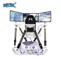 Máquina de juego VR 9d, simulador de vídeo, coche de carreras de tres pantallas