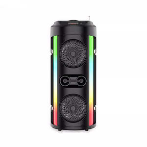 Açık taşınabilir hoparlör Dj sistemi Subwoofer ses kutusu ile Led ışık - Product Image 2