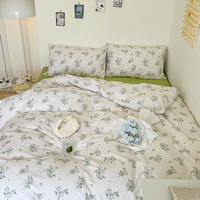 Ensemble de literie pleine grandeur, drap de couette et taie d'oreiller, ensembles de couette King en coton