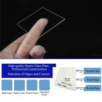 Plaque de quartz haute pureté transparente polie sur mesure, découpe/soudure, 92 % de transmission lumineuse, 1250 pour l'électronique semi-conductrice