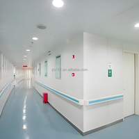 Panel de Pared Antibacteriano de PVC de 2.0 mm HS-6122P, Resistente al Fuego, para Hospital