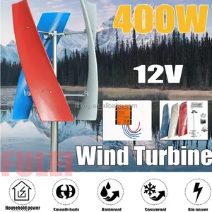 Generador Eólico Vertical de 1000w 800w 500w de Fábrica China, Molino de Viento de Energía Gratuita, Controlador MPPT de 12V 24V - Product Image 5