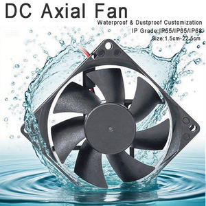 Wasserdichter Bürstenloser 24V DC-Lüfter 120x120x25mm mit Kugellager 12V 120mm Kunststofflüfterrad OEM & ODM unterstützt - Product Image 5