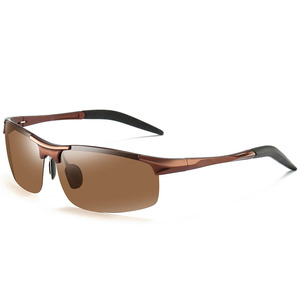 Lunettes de soleil polarisées en alliage d'aluminium et de magnésium, de luxe, pour la pêche et la conduite, pour hommes - Product Image 6