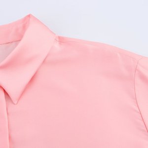 SHENZHU Camicette da Donna Estive Nuove Chic alla Moda con Stampa Floreale in <span class=keywords><strong>Raso</strong></span>, Camicie Vintage a Maniche Lunghe, Bluse Eleganti - Product Image 4