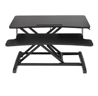 Bureau d'ordinateur avec plateau à clavier 32-36 pouces convertisseur de bureau vente en gros hauteur réglable bureau d'ordinateur