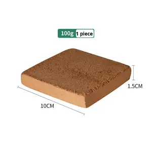 Brique de tourbe de coco de 10 cm, terreau nutritif pour jardinage domestique, haute mousse, faible teneur en sel, vente directe usine, universel - Product Image 5