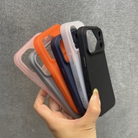 Coque de téléphone de luxe style Mecha mate pour iPhone 17 13 14 15 16 Pro Max avec bouton caméra et plaque arrière à pois, antichoc