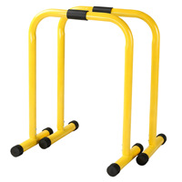 Rak Push-up Parallel Bars Gaya Split untuk Rumah, Russian Twist, Baja Karbon Tebal, Peralatan Fitness Anti Selip untuk Dalam Ruangan, Buatan China