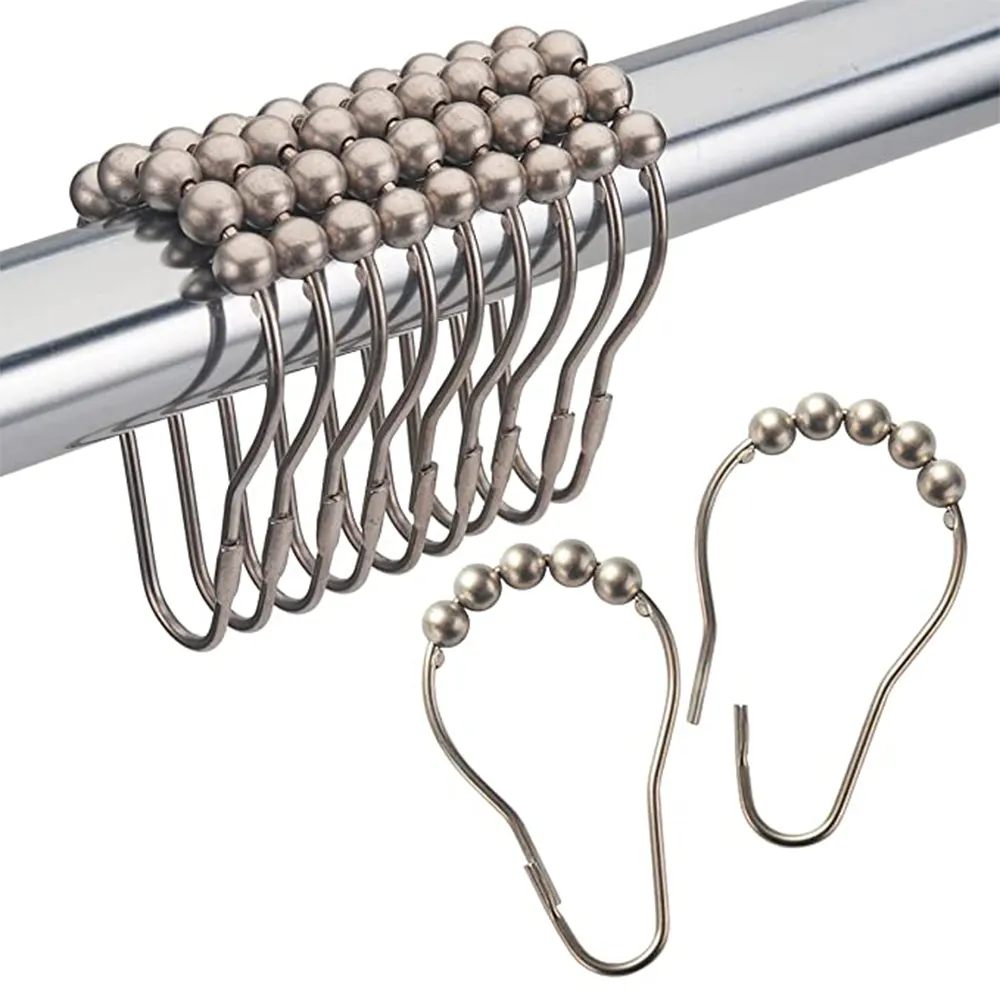 BOX  1000 Curtain Net Wire Screw In Frame Hooks Cp Chrome Plated Steel 