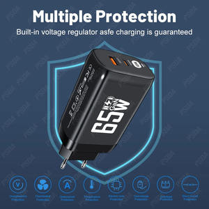 <span class=keywords><strong>Cargador</strong></span> GaN de <span class=keywords><strong>65W</strong></span>, <span class=keywords><strong>Cargador</strong></span> Rápido USB Tipo C, <span class=keywords><strong>Cargador</strong></span> Rápido QC3.0, Adaptador de Pared, Cable Tipo C PD de 10A para iPhone, Xiaomi, Samsung, <span class=keywords><strong>Oneplus</strong></span> - Product Image 3