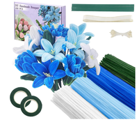 500pcs HC Brand YH Model Set Kotak Hadiah Kerajinan Tangan DIY Pita Bunga Kit Kawat Bunga untuk Pembuatan Bunga DIY