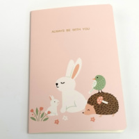 Pas cher logo personnalisé planificateur imprimé animal mignon fantaisie cahier à spirale