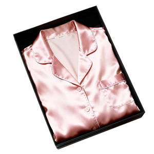 Conjunto de Pijamas de Mujer de Alta Gama en Algodón/Fibra de Bambú, Cintura Elástica, Diseño Elegante, Largo Completo, Proceso de Teñido Ecológico, Verano - Product Image 1