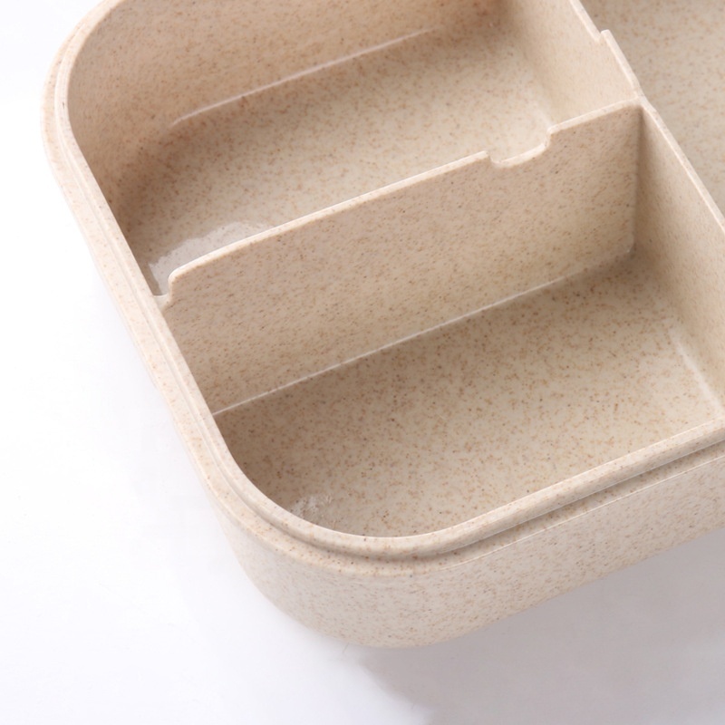 Étanche En Plastique À 3 Compartiments Micro-ondable Enfants Bento Boîte à Lunch