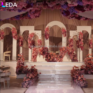 Arche de fleurs de mariage en métal de haute qualité LEDA, support pour décorations de scène de mariage et événements festifs - Product Image 2