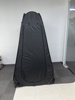 Toilettes mobiles modernes pliables d'extérieur, panneau de bain épaissi, simple couche, chaudes, portables, anti-infiltration, avec cadre métallique
