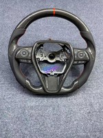 Volant en fibre de carbone personnalisé pour Toyota Corolla Camry Avalon RAV4 EZ 2018 2019 2020 2021 2022 2023 2024