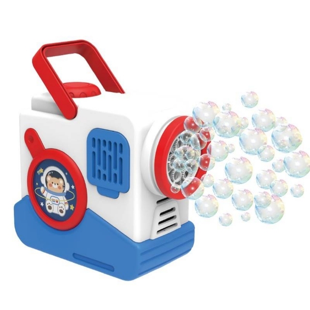 YT Wholesale Space-Themed Automatic Bubble Machine for Kids Bubble Blower with Handle Indoor Outdoor Party Toy Gift