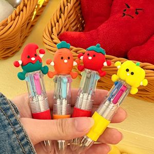 Vegetable Mini 4 Color Ballpoint <b>Pen</b> <b>Multi</b> <b>Colored</b> Plastic Novelty Office School <b>Pen</b> Student Stationery Gift - Product Image 1