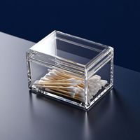 Boîte de rangement multi-compartiments en acrylique transparent moderne personnalisée avec couvercle pour sachets de thé, collations, articles divers