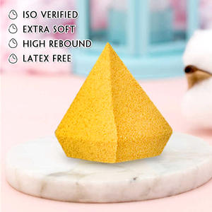 Fabbrica cinese di alta qualità colorato a forma di diamante scintillante scintillante in lattice senza trucco spugna per cosmetici per frullatore - Product Image 3