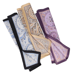 Pochette de costume sur mesure en <span class=keywords><strong>soie</strong></span> florale haut de gamme à motif Paisley style ancien pour <span class=keywords><strong>homme</strong></span> - Product Image 2