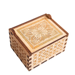 Caja de <span class=keywords><strong>Música</strong></span> de Madera Hecha a Mano, Ecológica, con Manivela, Diseño Moderno y Simple, 10 Melodías, Reproducción de 10-15 Minutos, Cuadrada, con Logotipo Personalizado - Product Image 5