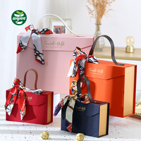 Boîte cadeau pliable de luxe personnalisée avec couvercle magnétique