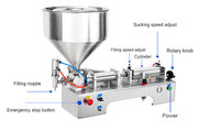 Mesin Pengisi Pasta Semi-Otomatis untuk Cairan Viskositas Tinggi Seperti Madu, Selai, Kecap, Sirup, Bahan Stainless Steel, Harga Pabrik