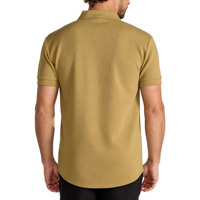 Kaos Polo Pria Kerah V Custom, Lengan Pendek, Bahan Pique, Kasual Bisnis Golf, Atasan Polo Pria