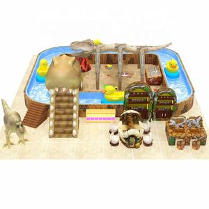 Parc d'attractions intérieur sur le thème des dinosaures avec fosse à sable archéologique, trampoline et manèges d'avions volants pour les places publiques et les centres commerciaux - Product Image 3