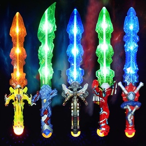 Baguettes lumineuses LED pour enfants, épées de dessin animé en plastique bon marché avec lumière, jouets lumineux pour décorations de Noël amusantes - Product Image 4