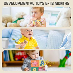 Giocattoli Educativi <span class=keywords><strong>Montessori</strong></span> in Legno per Bambini dai 3 Anni in Su - Toywoo YW-1015: Rainmaker Colorato, Palla Sensoriale e <span class=keywords><strong>Scatola</strong></span> dei Fazzoletti - Product Image 2