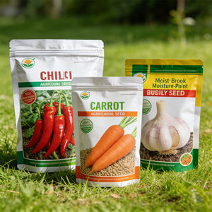 Sac en plastique refermable en mylar pour l'emballage des fruits, légumes et semences, imprimé sur mesure, dégradable, réutilisable, étanche à l'humidité - Product Image 3