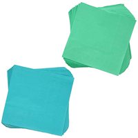 Serviettes en papier SFTREE, lot de 50, style sac, 4 plis, 2 épaisseurs, 5 x 5 pouces, 5 couleurs, pour fêtes et cocktails, vente directe usine